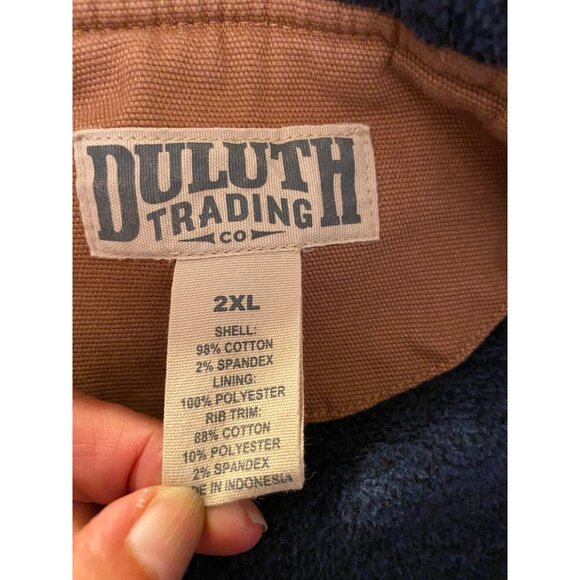 Duluth Trading Co Canvas Heavy Coat Mens XXL Brown Field Barn Chore Workwear - Picture 6 of 14